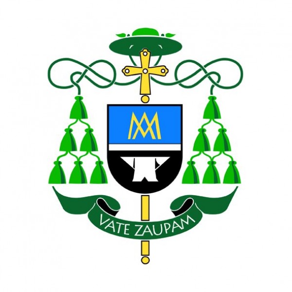 Grb upokojenega koprskega škofa msgr. Metoda Piriha