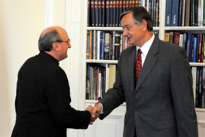 Nuncij Janusz in predsednik Türk - foto - Janez Platiše