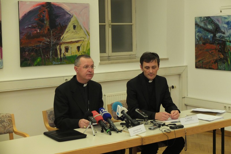 Nadškof Marjan Turnšek in Andrej Saje