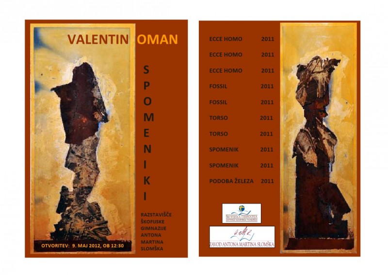 Valentin Oman - Spomeniki