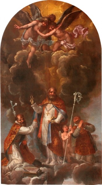 Sv. Nikolaj - Oltarna slika v stolnici sv. Nikolaja v Ljubljani