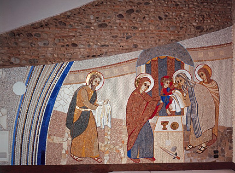 Darovanje v templju: Jožef, Marija, Jezus, Simeon in Ana - vir - Centro Aletti