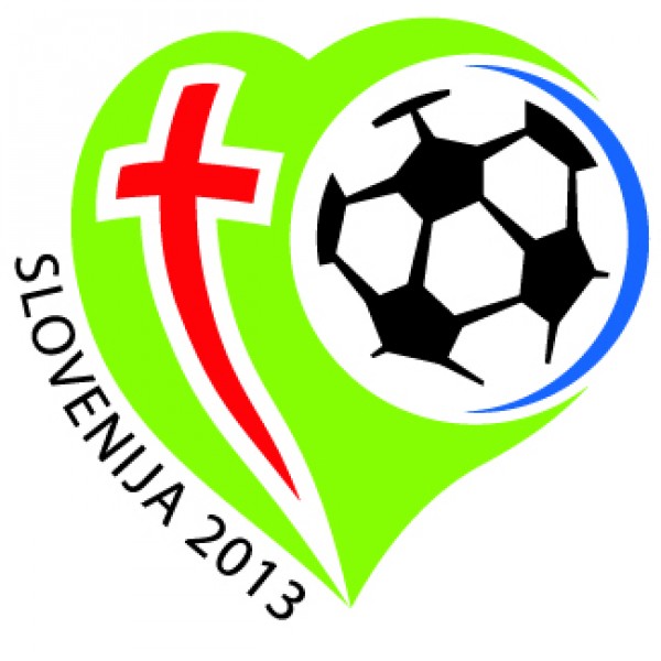 Logo Evropskega prvenstva duhovnikov v malem nogometu