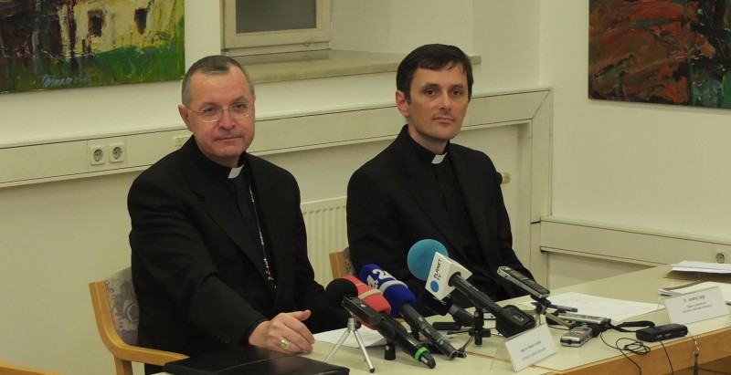 Nadškof Marjan Turnšek in Andrej Saje