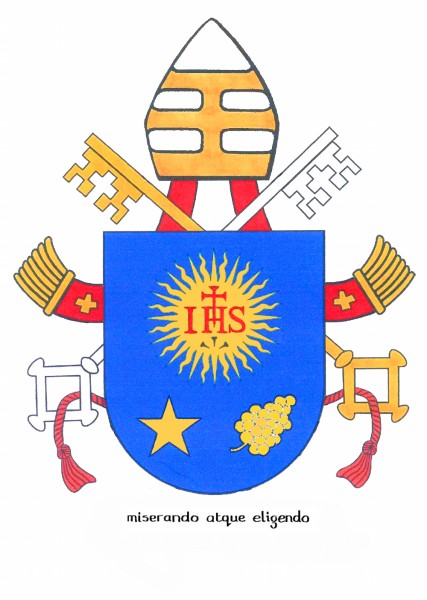 Grb papeža Frančiška - Vir Tiskovni urad Svetega sedeža