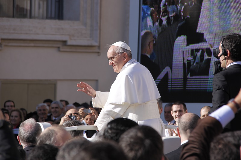 Papež Frančišek - Foto Robert Bahčič OFM