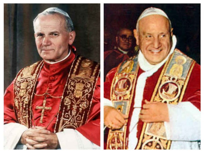 Papeža Janez Pavel II. in Janez XXIII. - Foto splet