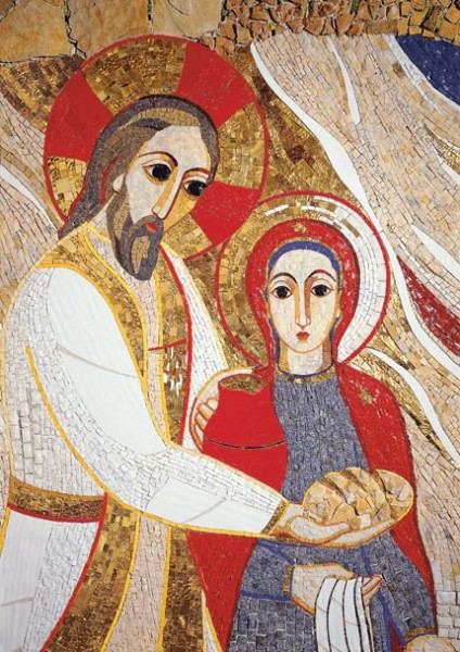 Kristus z Božjo Materjo streže kruh in vino - Kapela v Kočevskem Rogu - Foto Centro Aletti
