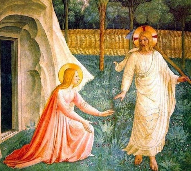 Marija Magdalena je prva priča, ki je videla Vstalega, in prva glasnica, ki je apostolom oznanila vstajenje Gospoda