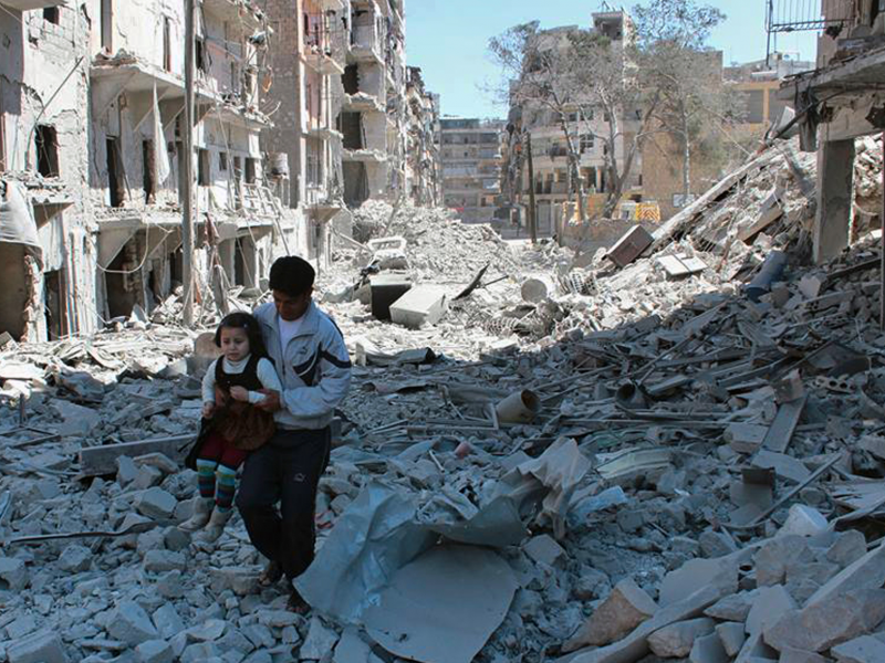 Mesto Alep v Siriji