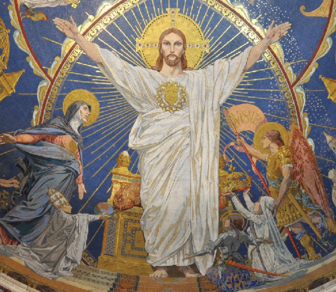Mozaik v pariški baziliki Sacré Cœur - Foto splet