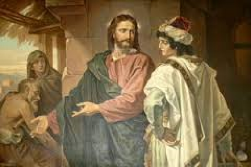 Foto: Jezus in bogati mladenič